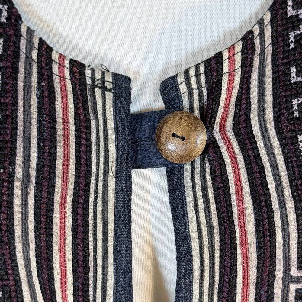Vintage Hmong Handwoven Ethnic Jacket XL READ - Picture 3 of 13
